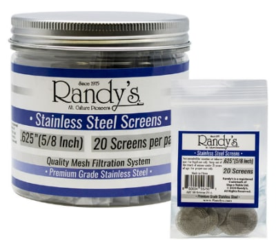 0.625 Inches Stainless Steel Screens x 20
