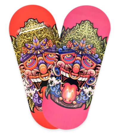 Pulsar - SK8Tray - Rolling Tray with 3D Lid - Kush Native - 7.25" x 19.75"