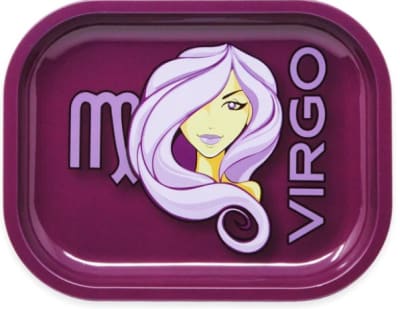 Glastrology - Virgo - Rolling Tray - 5" x 7"