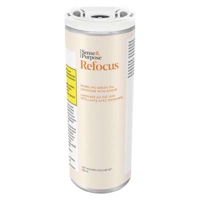 Refocus Lemonade Ginger Green Tea 355mL Sparkling Beverage