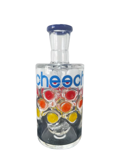 Cheech Glass Blue Circles Ash Catcher, 45 Degree, 14mm