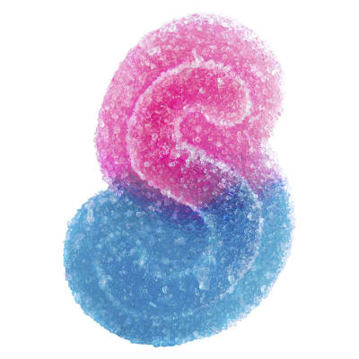 SOURZ by Spinach - Fully Blasted Blue Raspberry Watermelon Gummy - Soft Chew 1 Pack