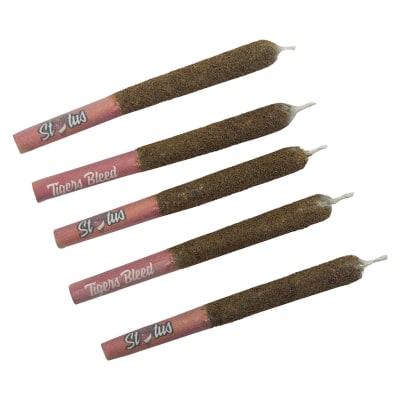 Tigers Bleed | Status | Liquid Diamond + Terps Infused + Kief Coated | Hybrid | 5x0.25g Pre-Roll