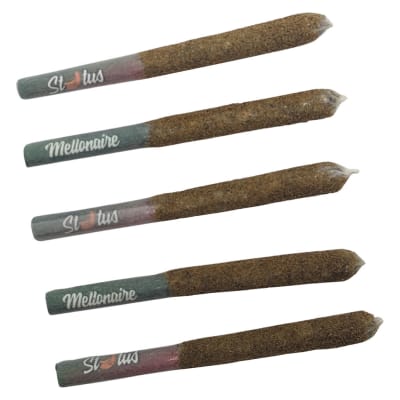 Mellonaire Liquid Diamond Infused Kief Coated Pre-Rolls - 5x0.25g Indica