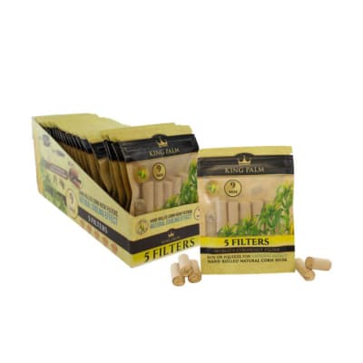 King Palm Rolling Papers - King Palm Corn Husk Filters x 5