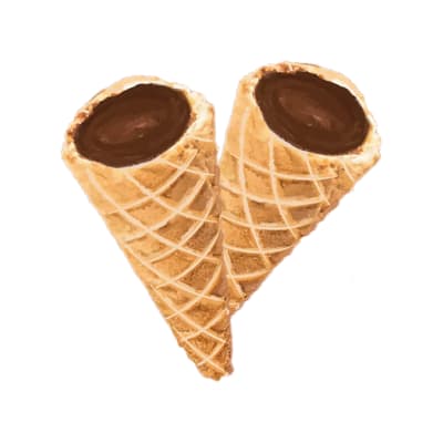 ]Milk Chocolate Live Rosin Waffle Cones | A-Ha! | 5mg THC | Hybrid | 2 Baked Goods
