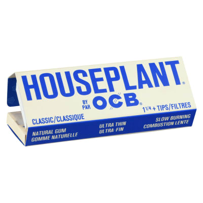 Classic 1 1/4 + Tips 100 Pack Rolling Papers - Houseplant by OCB Cones and Filters