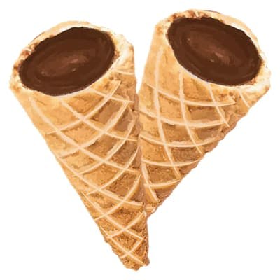 Milk Chocolate Live Rosin Waffle Cones / 2 x 5mg