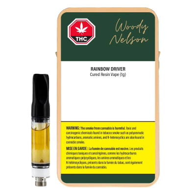 (V) Rainbow Driver Cartridge by Woody Nelson - RAINBOW DRIVER VAPE - 1G (HYBRID)