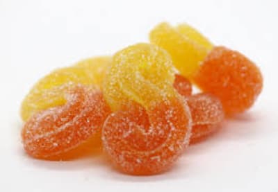 Spinach Sourz Fully Blasted Gummies - Fully Blasted Peach Orange 1:1 THC|CBD 1 x 10mg Soft Chew