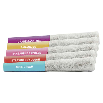 Frosted Flyers: Infused Variety Pre-Rolls Combo - 5x0.5g Hybrid