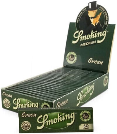 Smoking Medium Green Rolling Papers
