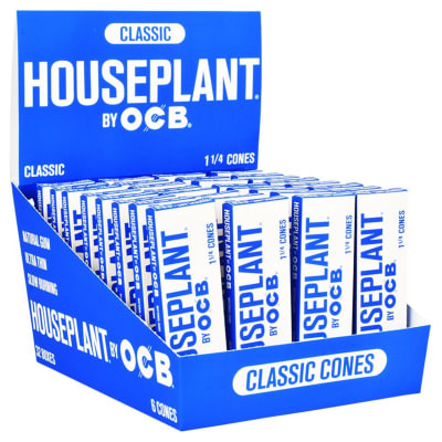 Houseplant - Classic Cone 1 1/4 - Classic Cone 1 1/4 6 Pack Rolling Papers, Cones and Filters