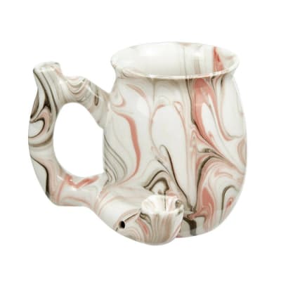ROAST & TOAST PIPE MUG - PINK MARBLE DESIGN