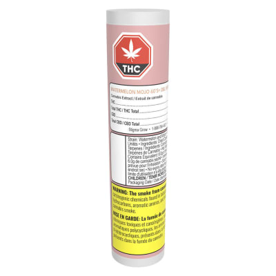Watermelon Mojo 60's+ Dbl Infused Pre-Rolls - 3x0.5g Hybrid Resin Infused
