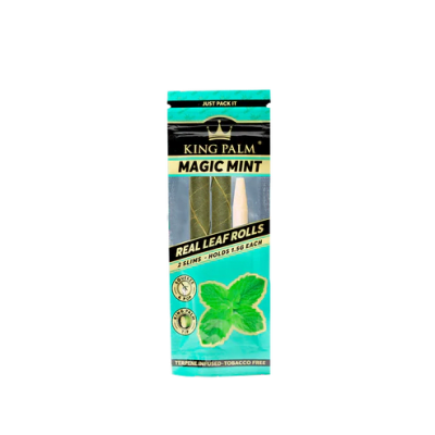 King Palm Rolling Papers - King Palm Slim - 2pk Magic Mint