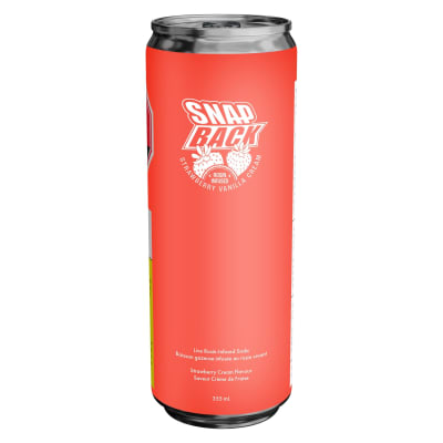 Snap Back - Rosin-Infused: Strawberry Vanilla Cream Soda - 355ml Hybrid