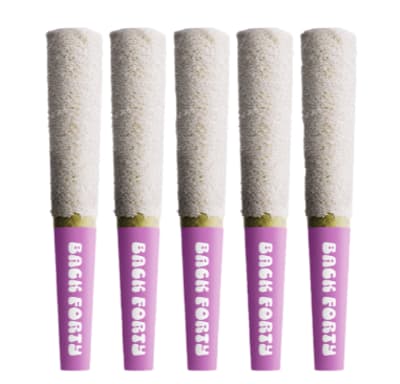 Frosted Icicles Infused Pre-roll - Iced Grape - Back Forty - Sativa - 5x0.5g Resin