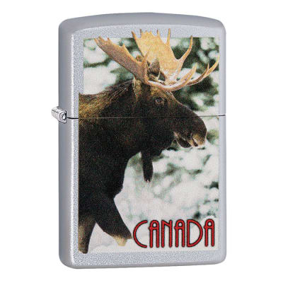 Zippo Lighters - Canada Bull Moose Design