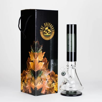 The Okanagan Series 14-15 Inches Maple Craft Glass Bong - The Okanagan Series Bong - Green