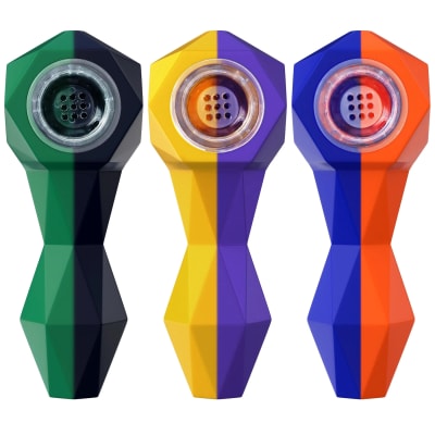 Pipe Glass Bowl Various Colors