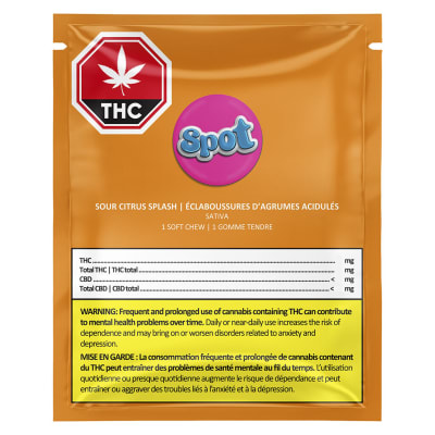 Sour Citrus Splash Soft Chew (VEG) - 1x 10mg THC Sativa