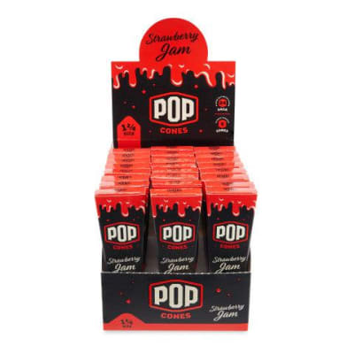 Pop Cones 1 1/4 Size - 3 Pack - Strawberry Jam - 1 1/4 Cones