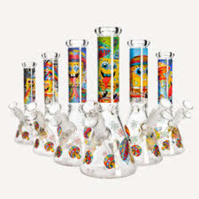 Glass Bong - 10" SpongeBob Beaker Bong
