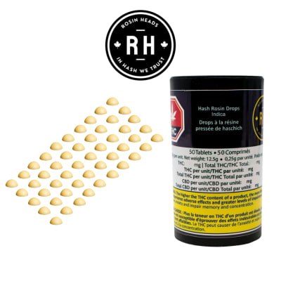 Hash Rosin Drops Indica | 50 Caps