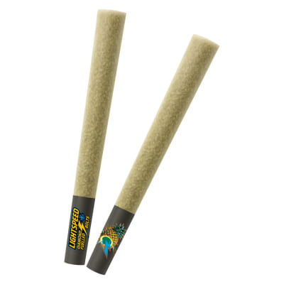 Lightspeed - Pineapple Surge Diamond Fueled Bolts Infused PreRoll 2x0.5g - Sativa