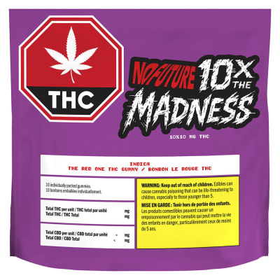 10x the Madness: The Red One Indica 10x1 Pack