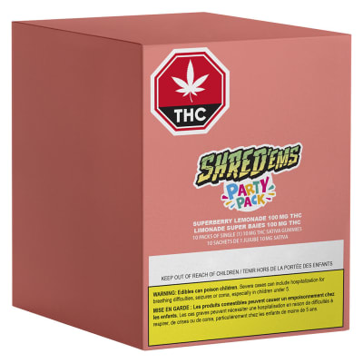 Superberry Lemonade MAX10 Party Pack (VEG) - 10x10mg THC Sativa Soft Chews