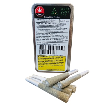 Heavy Hitter Pre-Rolls 5X0.7g (PPK x MKU)