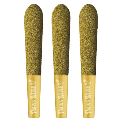 Blueberry Zlshie Kief Coated Diamond Infused Pre-Roll - Hybrid - Infused Pre-Roll 3x0.5g Resin