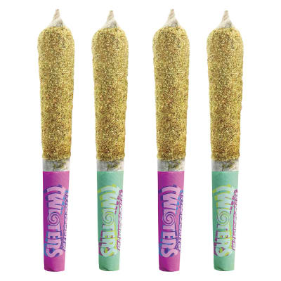 4PK - Lime + Passion Plunge Infused Pre-Rolls by Rizzlers (SATIVA)