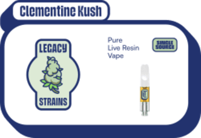 (V) Clementine Kush Live Resin Cart by Terra Labs - 1g (INDICA)