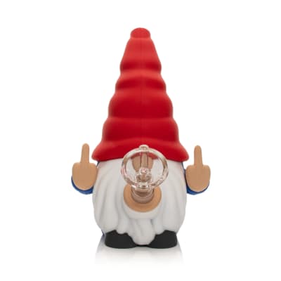6" No Fux Gnome Water Pipe - Blue/Red
