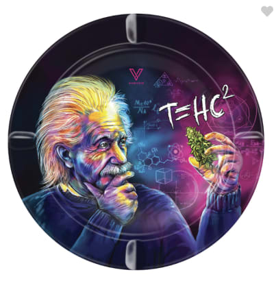 Einstein Black Hole Circular Ashtray,