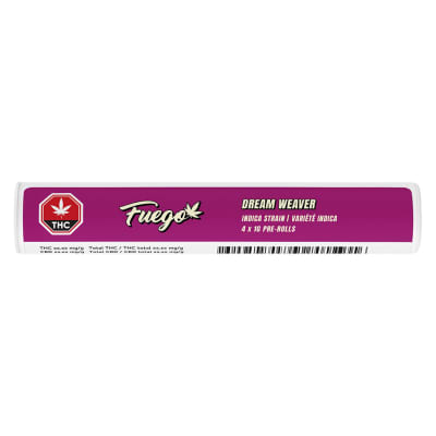 Fuego - Dream Weaver Pre-Rolls - 4x1g Indica