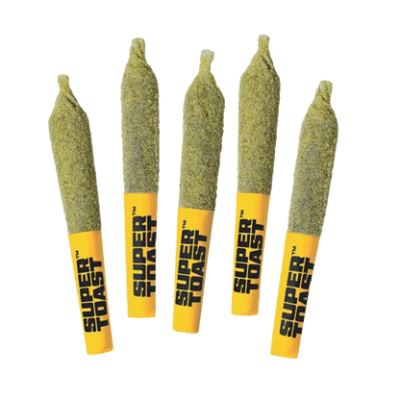 Toasters Taster Pack 5 x 0.5g Kief Coated and Distillate Infused Pre-Rolls