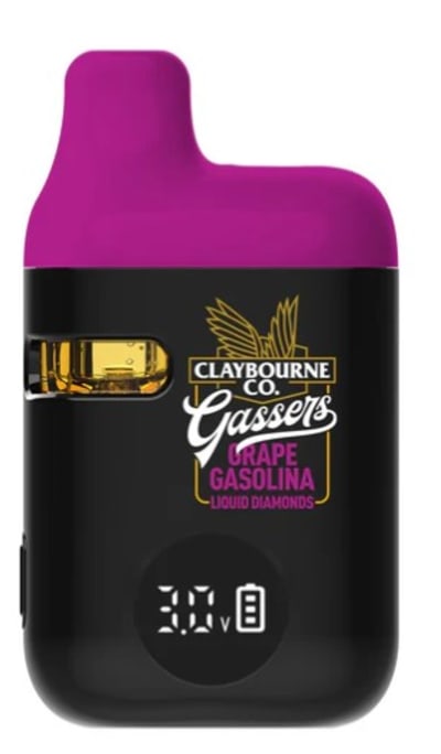 Grape Gasolina Liquid Diamonds Disposable by Claybourne - Grape Gasolina Disposable - 0.95g