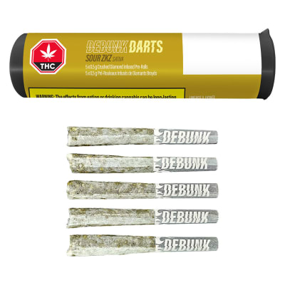 Sour ZKZ Diamond Infused Pre-Rolls - 5x0.5g Sativa Resin Infused PRs