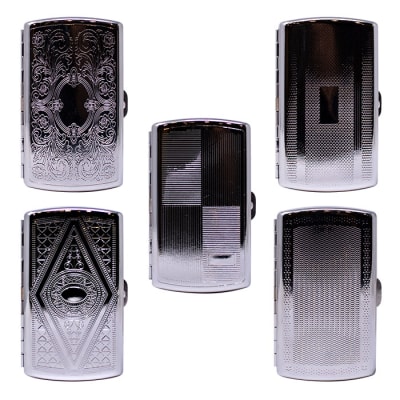 Maple Craft Dube Cases -  Embossed Silver