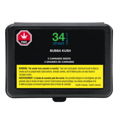 34 street seed co. - BUBBA KUSH - Indica 5 Cannabis Seeds