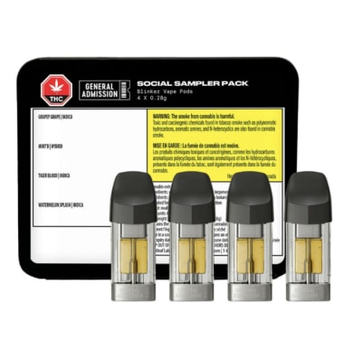 General Admission - SOCIAL SAMPLER PACK Pods - 4x0.28g
