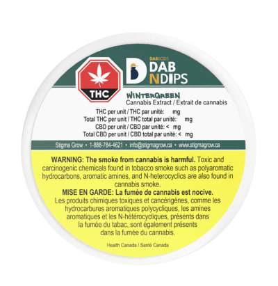 Dab Bods - DAB N DIP WINTERGREEN CBD - 10x10mg