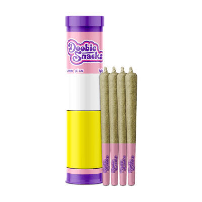 Doobie Snacks - UNICORN PISS Terp Infused Hybrid - 4x0.5g Pre Rolls
