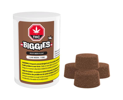 Biggies - ROOT BEER FLOAT Live Resin Infused 1:1 CBD - 4x2.5g