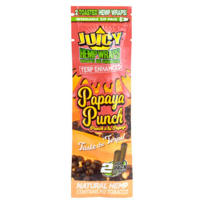 Juicy Jay's - Terp Enhanced Hemp Wraps - Papaya Punch