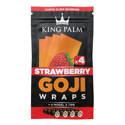 King Palm - Strawberry Goji Wraps - 4 Pack